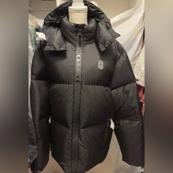 Men’s Coach Colorblock Down Puffer Jacket XXL Bl w/  Signature C NWT - Picture 3 of 16